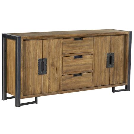 Buffet teck et métal 186cm Wales Casita WALBAH34