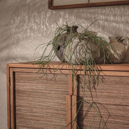 Buffet haut teck recyclé et métal 170cm d-Bodhi COCO 4 portes