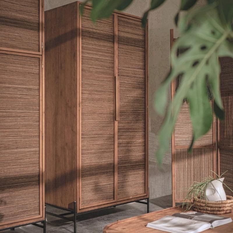 Armoire en teck recyclé et métal 100cm d-bodhi COCO 2 portes