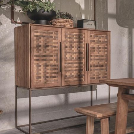 Buffet teck recyclé et métal 3 portes SWAN d-bodhi