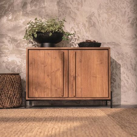 Buffet 2 portes teck et métal d-bodhi FENDY 75cm