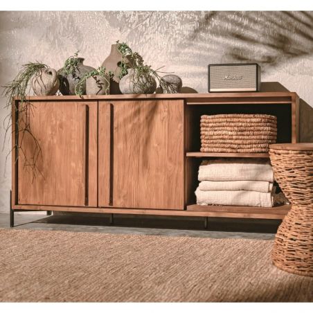 Buffet teck massif 154cm d-bodhi OUTLINE 