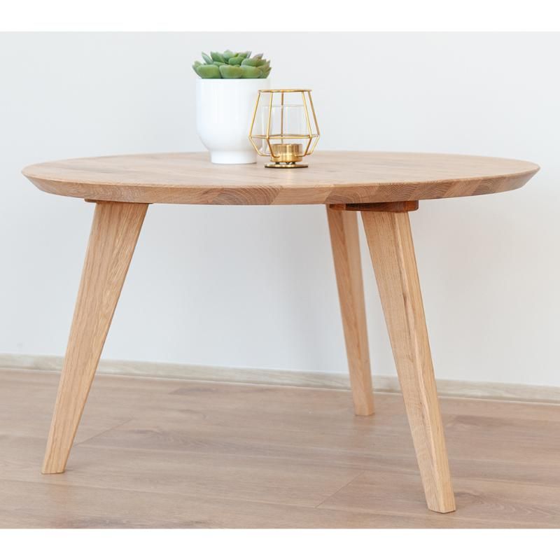 Table basse scandinave chêne 70cm JONAS