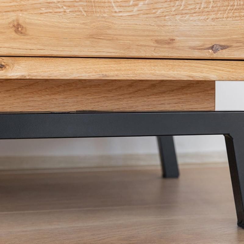 Bibliothèque avec porte vitrée + chene massif ADAM