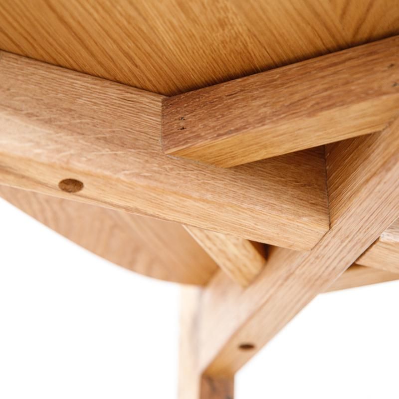 Lot de 2 chaises de salle a manger vintage en chêne massif JONAS