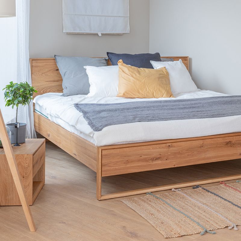 Lit 160 x 200cm en chêne massif JONAS