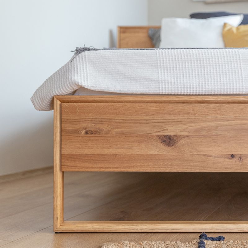 Lit 160 x 200cm en chêne massif JONAS