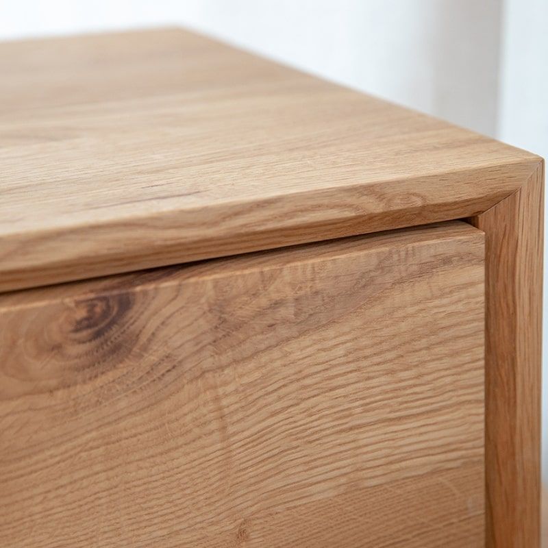 Chevet moderne en chêne massif 50cm ADAM
