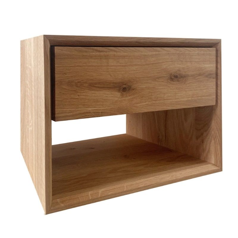 Chevet moderne en chêne massif 50cm ADAM