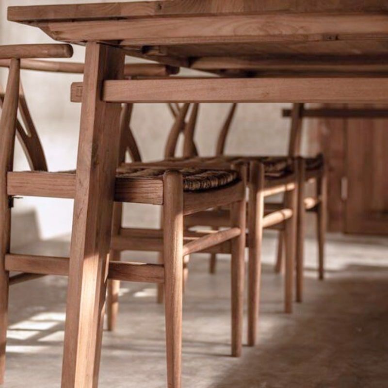 Table à manger rectangulaire en teck massif recyclé 180cm d-bodhi ARTISAN 