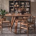 Grande table ronde en bois teck massif recyclé 150cm d-bodhi ARTISAN