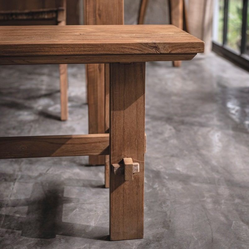 Banc bout de lit en teck massif recyclé 140cm d-bodhi ARTISAN