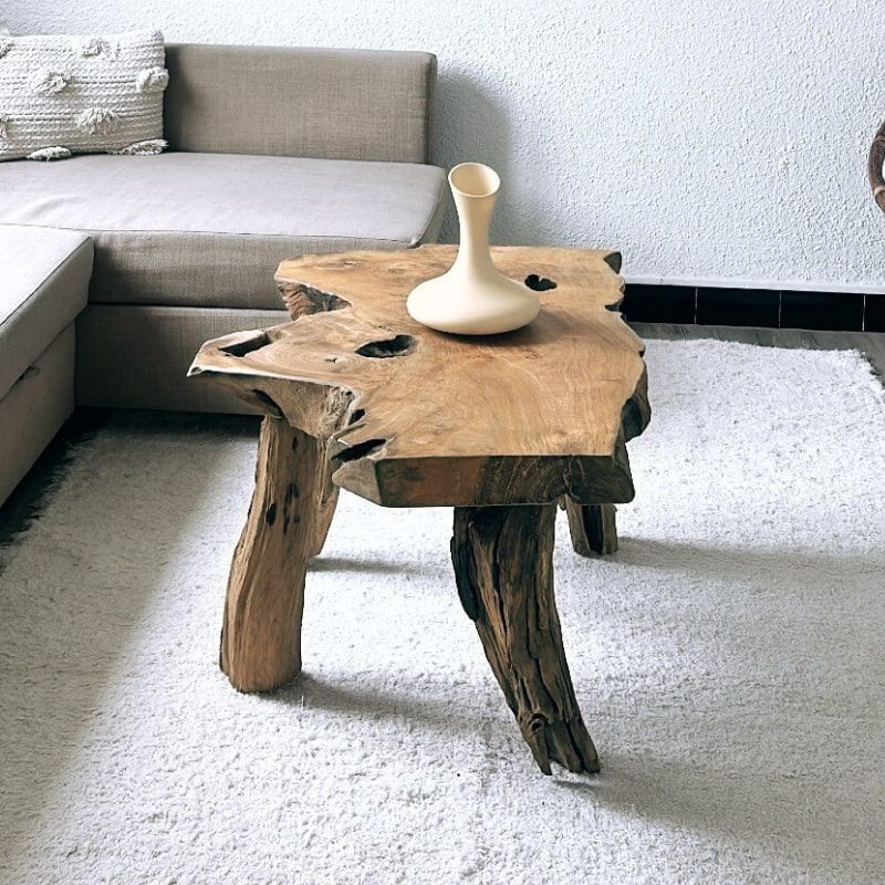 Table basse racine de teck 90cm Farmer Casita