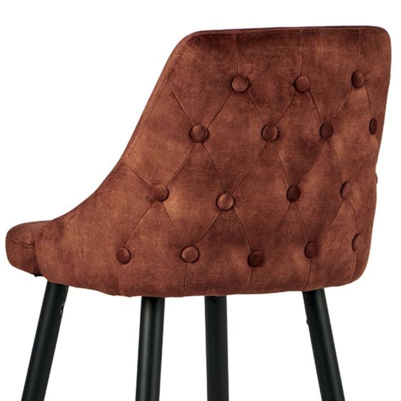 Lot 2 chaises de bar velours CASITA CHABARLOU3HAV