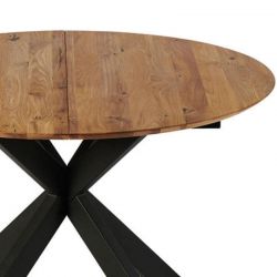 Table ronde extensible chêne huilé 120cm Casita LENA
