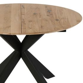 Table ronde extensible chêne blanchi 120cm Casita LENA