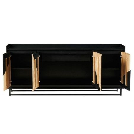 Buffet 4 portes en chêne et pin 200cm Casita TRABAH 41