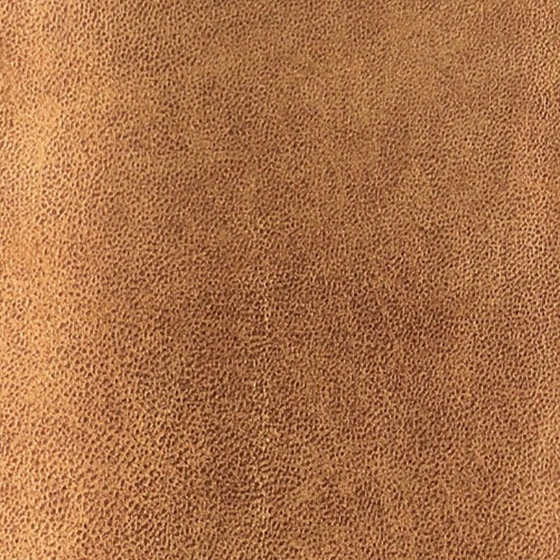 Canapé d'angle tissu cuir cognac 286cm HASTING Casita retour droit
