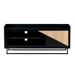 Meuble TV 1 porte en chêne et pin 140cm Casita TRATV 140