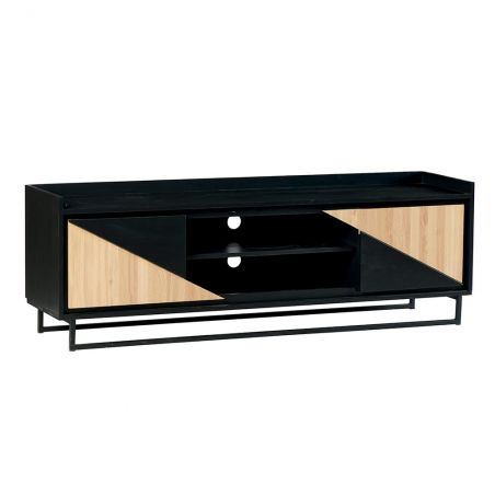 Meuble TV 1 porte en chêne et pin 180cm Casita TRATV 180