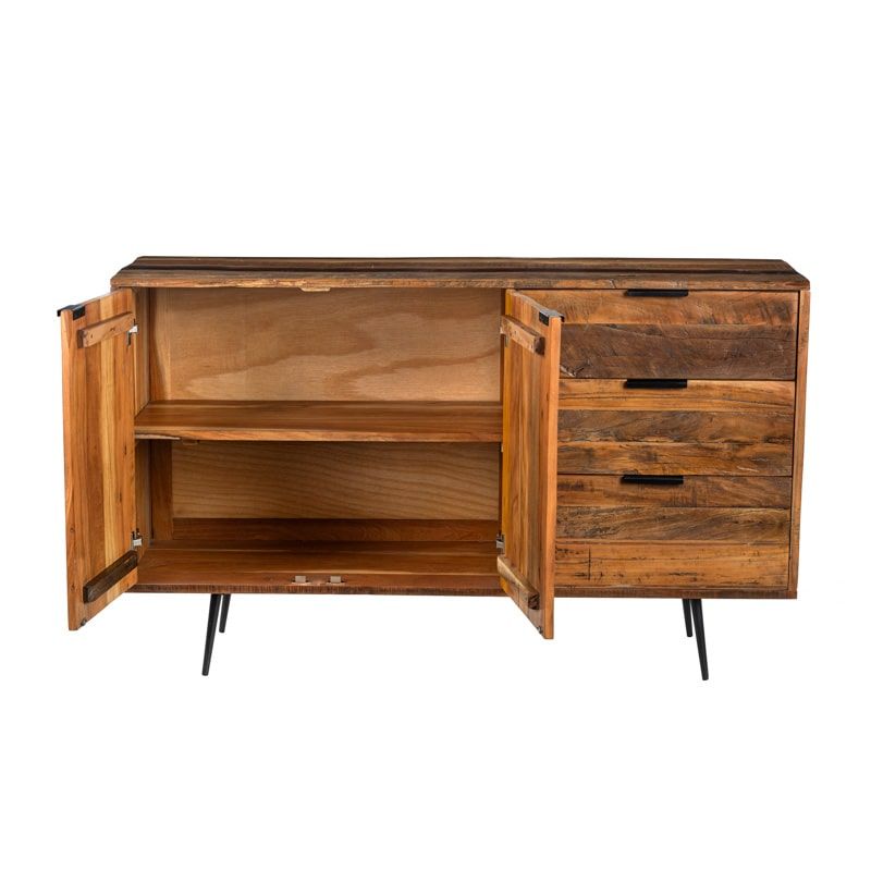 Buffet en bois recyclé industriel MELISSA 150cm