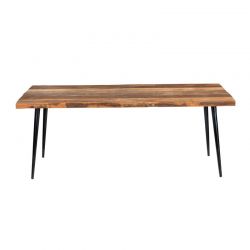 Table salle à manger industrielle bois recyclé MELISSA 200cm