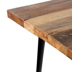 Table salle à manger industrielle bois recyclé MELISSA 200cm