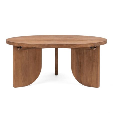 Table basse ronde en teck massif recyclé 80cm ACE d-bodhi