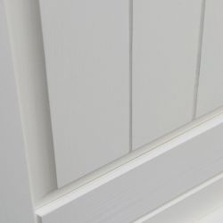 Buffet blanc bois de pin et chêne 167cm BIANCA 4 portes