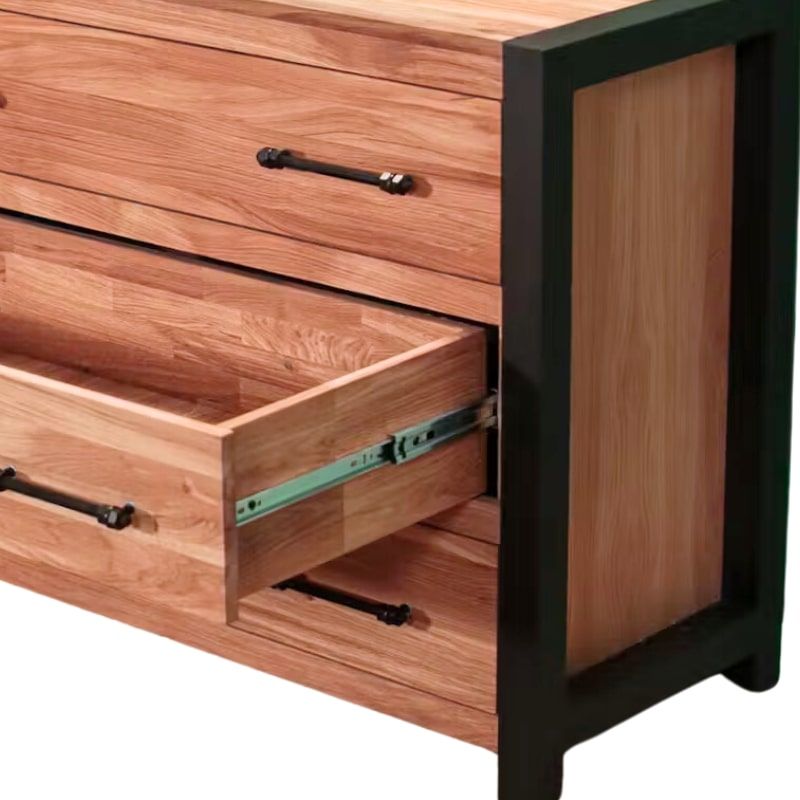 Commode industrielle chêne et métal 110cm Catane Casita CATACOM 3