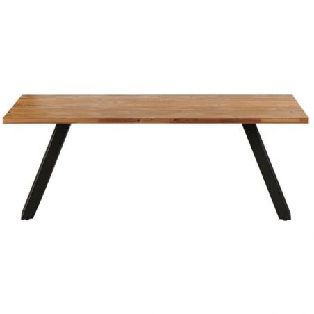 Table industrielle bois massif 200cm KENT Casita huilée miel
