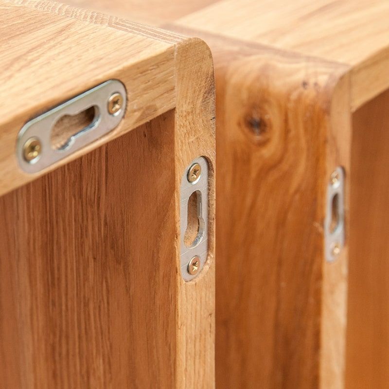 Étagères murales bois de chêne massif JONAS