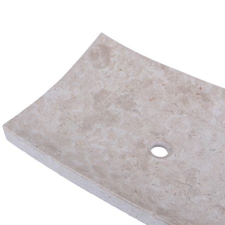 Vasque à poser rectangulaire en marbre crème 60cm RZB-D CREAM