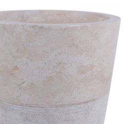 Vasque totem en marbre crème Ø40cm PA22-G CREAM