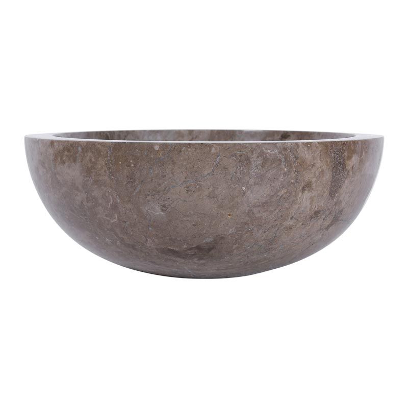 Vasque ronde à poser en marbre gris Ø40cm KC-P GREY