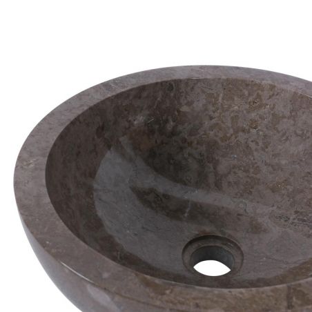 Vasque ronde à poser en marbre gris Ø40cm KC-P GREY