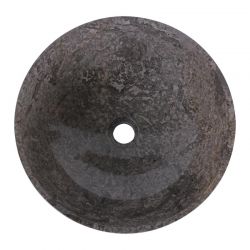 Vasque ronde à poser en marbre gris bord fin Ø40cm KCT-P GREY