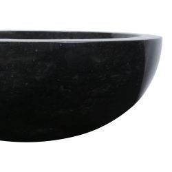 Vasque ronde à poser en marbre noir Ø40cm KC-P BLACK