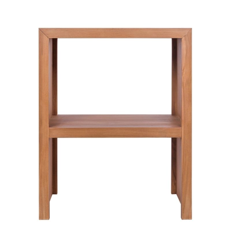 Meuble salle de bain bois 60 cm teck massif BASIC