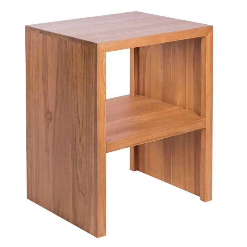 Meuble salle de bain bois 60 cm teck massif BASIC