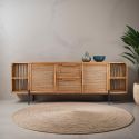Buffet arrondi en teck recyclé 200cm d-bodhi COCO avec tiroirs