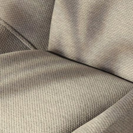 Lot de 2 chaises confort en tissu gris clair Casita NIKO