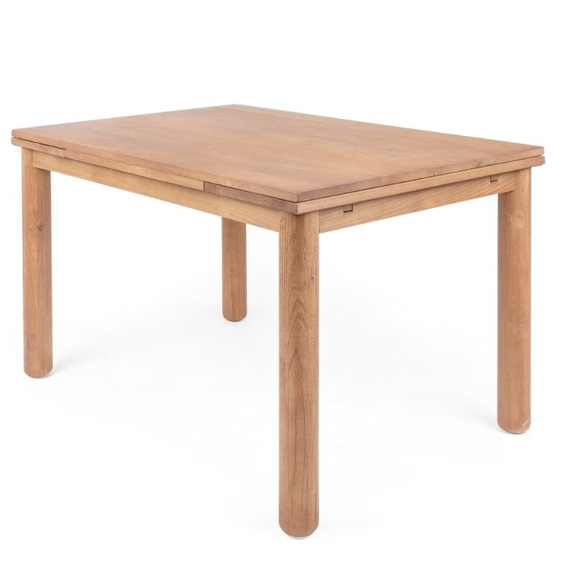 Table repas extensible teck recyclé 140/120cm DINO D-Bodhi
