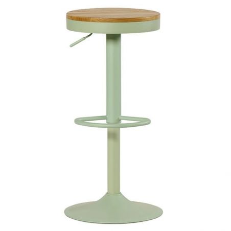 Lot de 2 tabourets de bar réglables en hauteur Casita JUO vert