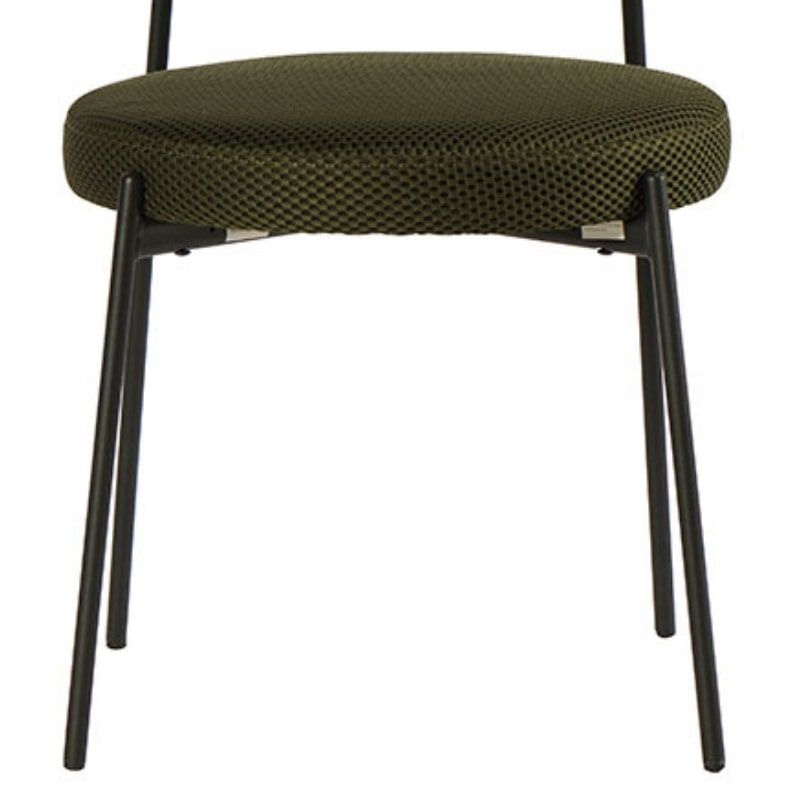 Lot de 2 chaises métal et tissu vert Casita ALTO