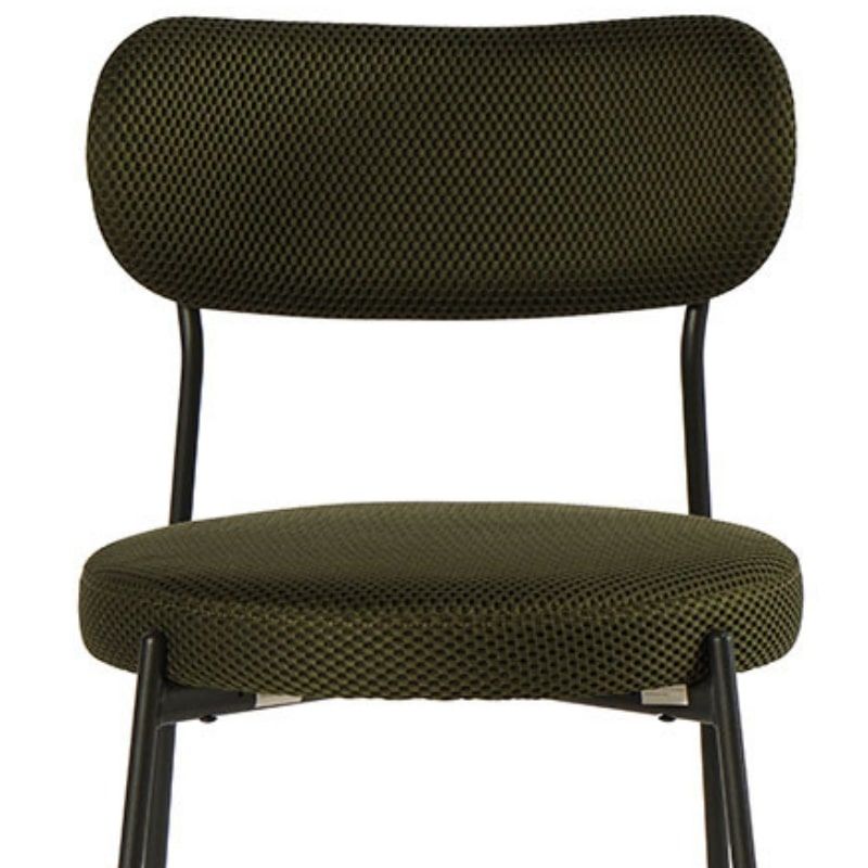 Lot de 2 chaises métal et tissu vert Casita ALTO