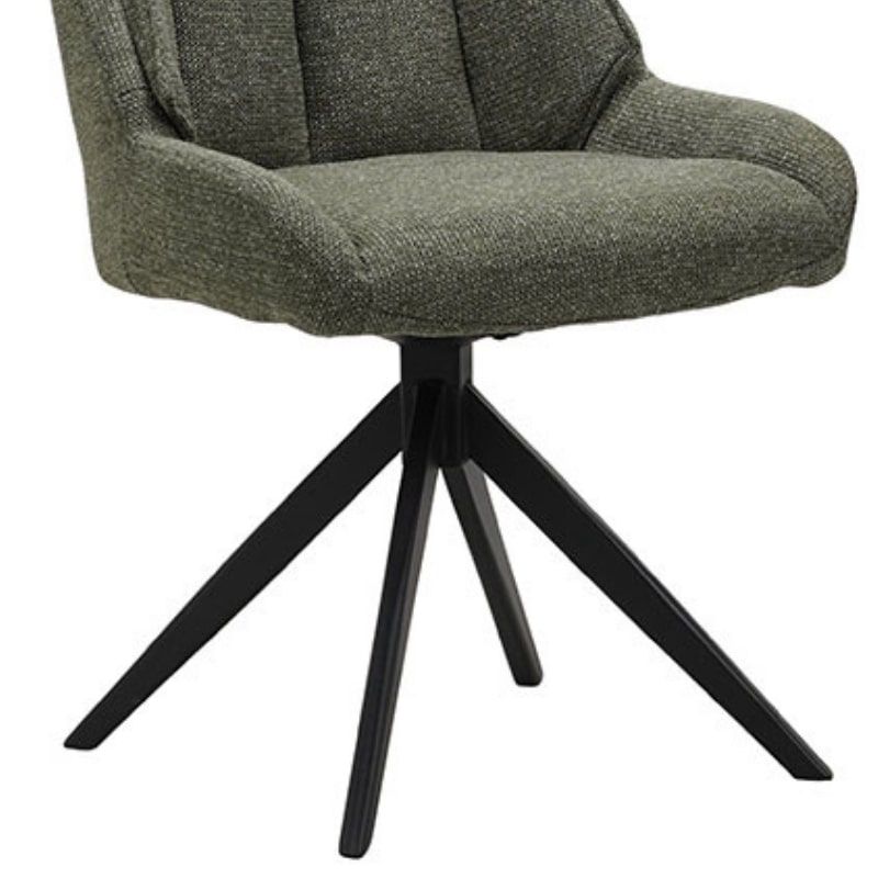 Lot de 2 chaises confort pivotante vert 53cm Casita WEBBER