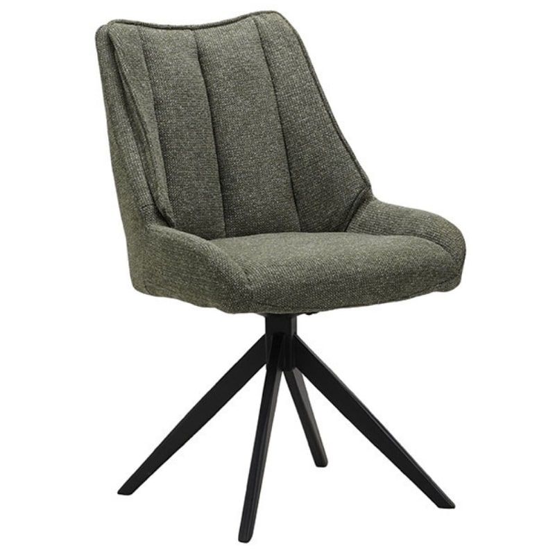 Lot de 2 chaises confort pivotante vert 53cm Casita WEBBER