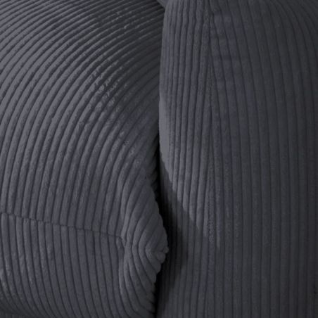 Canapé 3 places velours côtelé anthracite Moon Casita MOLINANT17