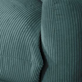 Canapé 3 places velours côtelé bleu Moon Casita MOLINBLE21